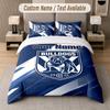 Custom Bedding Set Canterbury-Bankstown Bulldogs Pattern, Print Name Text 1 Duvet Cover Plus 2 Pillowcases Home Textile