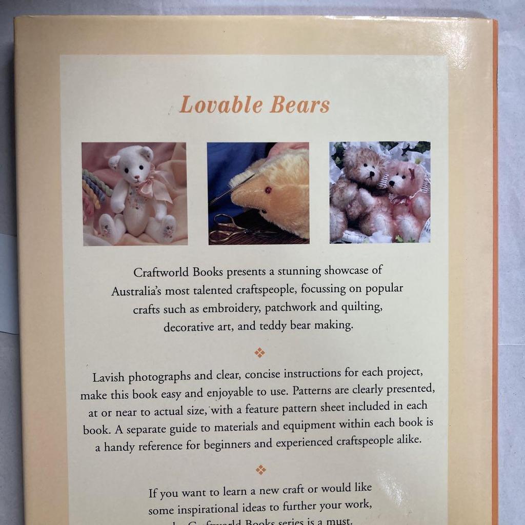 [USED] Foreign Books: Lovable Bears 28 Patterns Lovable Bears Teddy Bear