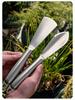 Thickened Stainless Steel Shovel Integrated Molding Transplanting Tool Garden Shovel Ergonomic Handle Rustproof Hand Trowel