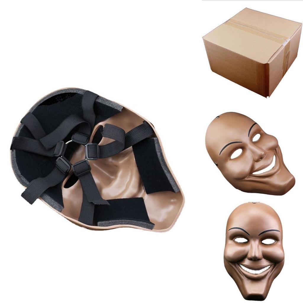 Creepy And Fun Purge Mask With Smiling Face Design Perfect For Halloween Costumes And Live Streaming Events