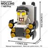 MOOXI Set di Figure Skibidi Toilet Man TvMan Cameraman Speakerman Blocchi da Costruzione Modello MOC Mattoncini Giocattoli per Adulti Bambini Regalo di Compleanno