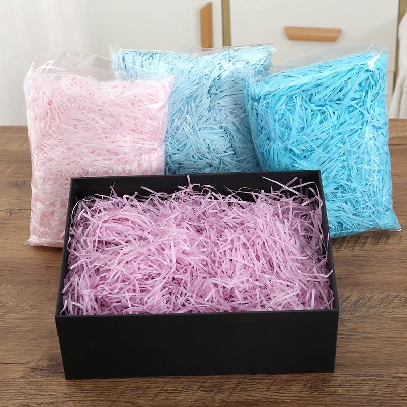 500g Candy Red Wine Gift Box Raffia Shredded Paper Filler for Weddings and Festivals