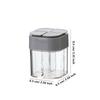 4in1 Camping Seasoning Shaker Transparent 4 Grids Flip Spice Jar with Lid Outdoor BBQ Cooking Salt Pepper Storage Box Home Jars