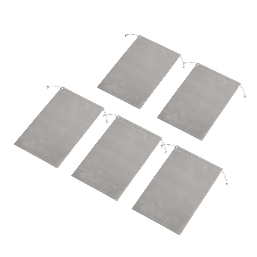 5Pcs Headphone Protection Pouch Bag Large Capacity Drawstring Lightweight Portable Headphone Storage Bag 20x30cm