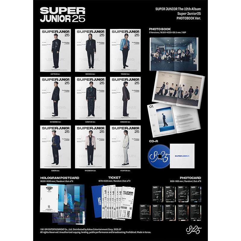 [Pre-order] SUPER JUNIOR - THE 12TH ALBUM [Super Junior25] (PHOTOBOOK Ver.) (KTOWN4U Killing Voice Event)