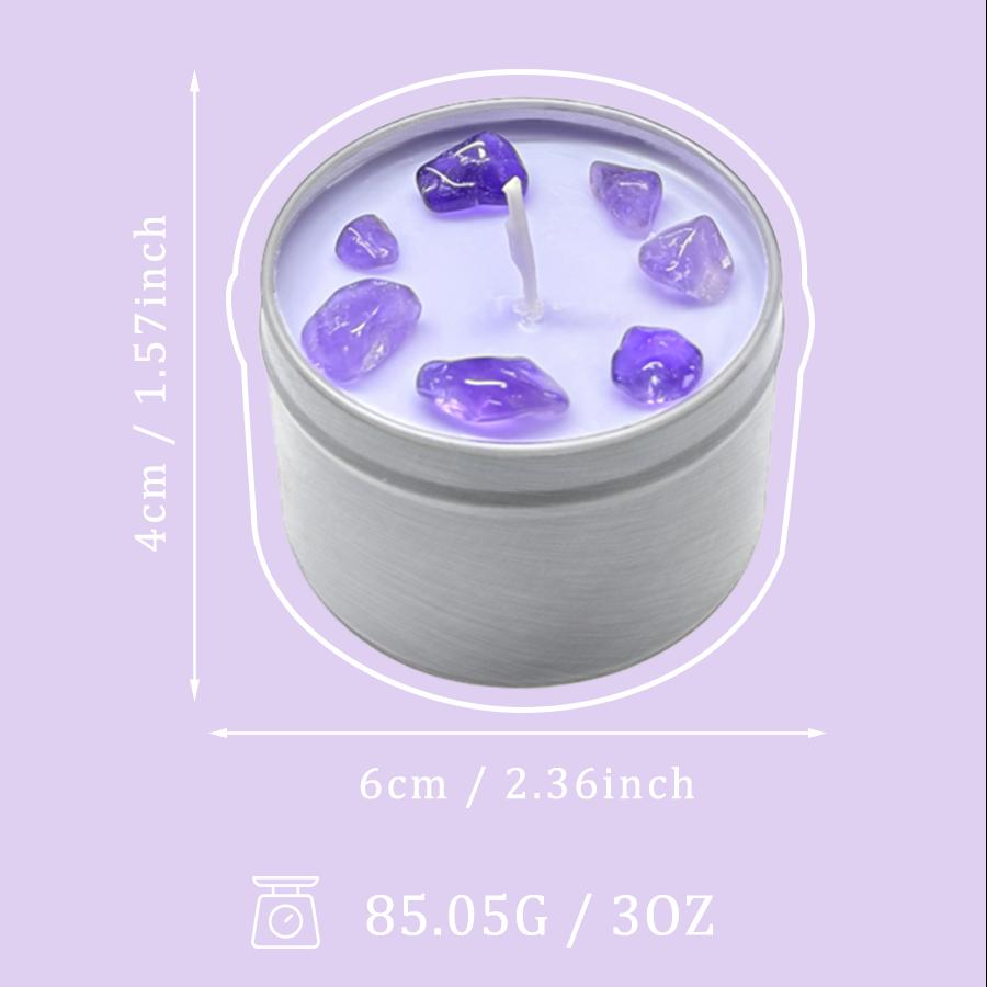 Scented Candles – 3oz Crystal Ritual Scented Candle with Soy Wax, Suitable Daily Use, Holiday Gifts, Use Halloween Home Decor