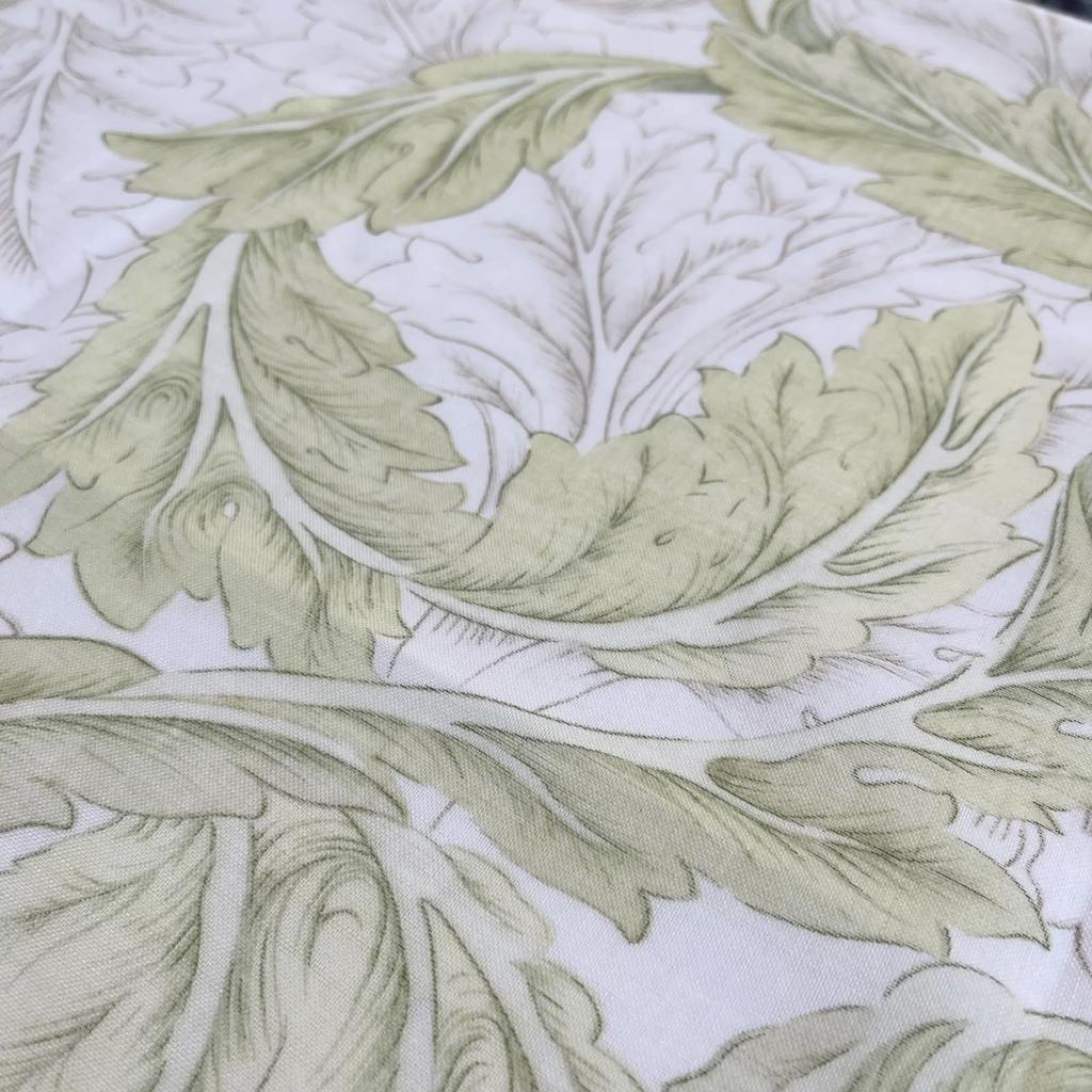 Morris Design Studio Style Noren Acanthus Scroll 145 X Flame by Kawashima Selkon Textiles Sheer, Green, 90cm, Retardant, EJ1719,