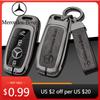 Hot Car Sticker Car TPU Zinc Alloy Key Case Bag For Mercedes-Benz A B C E S G-Class CLA CLS EQA EQB EQC GLA GLB GLC GLE GLS Car