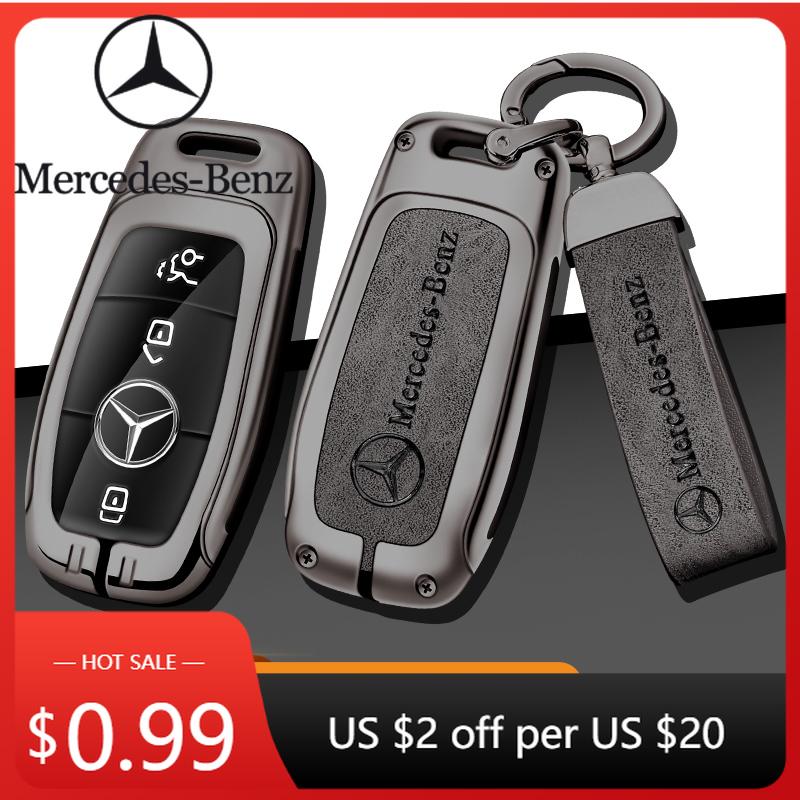 Heißer Autoaufkleber Auto TPU Zinklegierung Schlüsseletui Tasche Für Mercedes-Benz A B C E S G-Klasse CLA CLS EQA EQB EQC GLA GLB GLC GLE GLS Auto