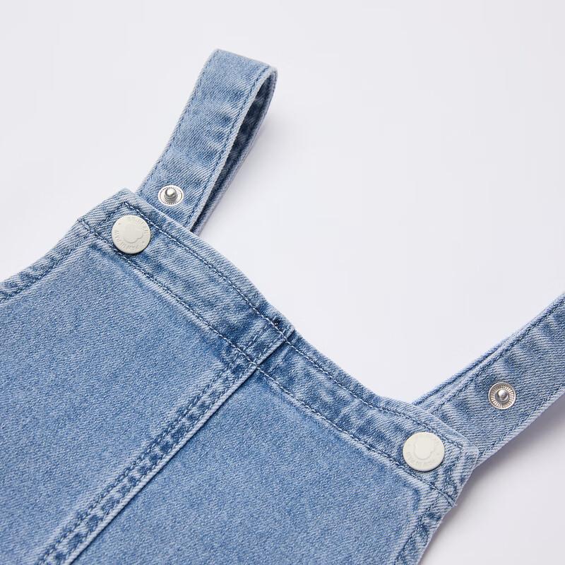 PawinPaw Cartoon-Bär Baby Mädchen Denim Latzkleid