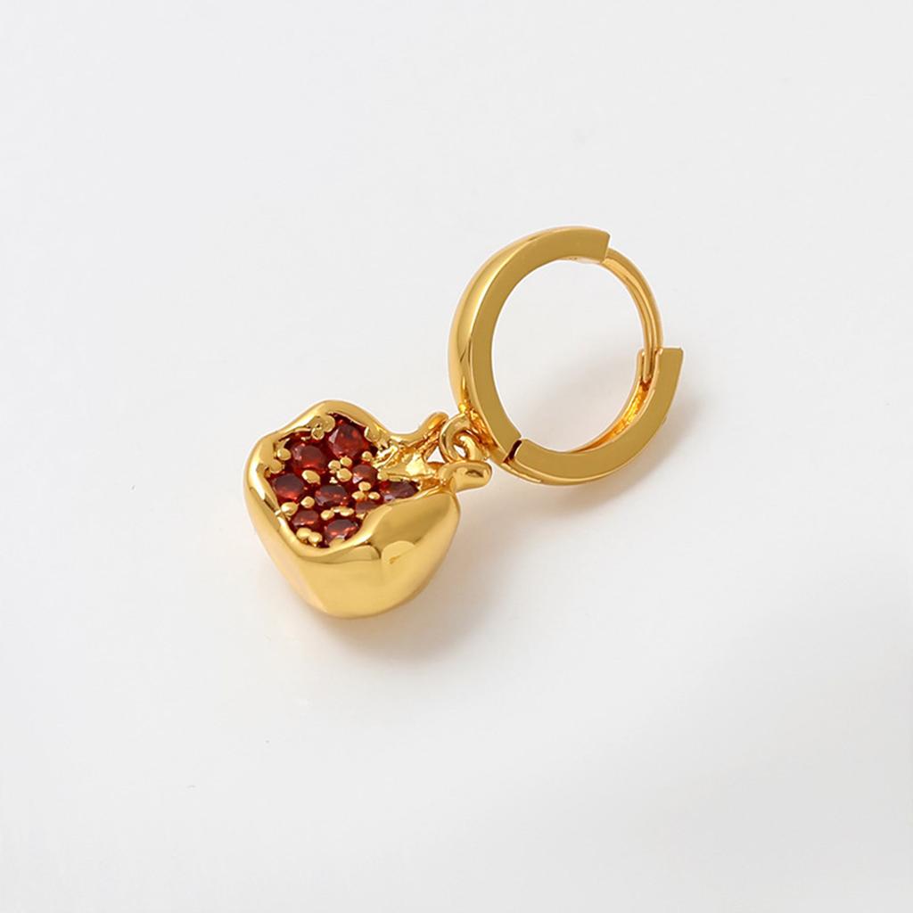 Zestaw 5 Kamieni Cyrkonii Amulet Wiśnia/Granat na Bransoletkę Naszyjnik Zawieszka w Kształcie Owocu Akcesoria do Wyrobu Biżuterii