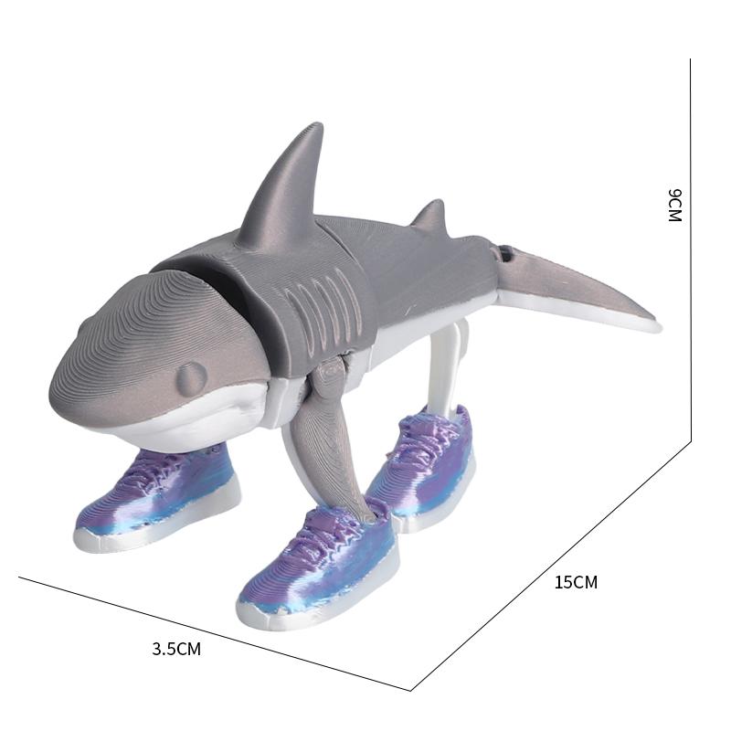 Tung gung sahur Shark Figurine Desktop Decoration Tung tung tung sahur Ornament Funny Doll 3D Printed Model Toy Gift