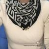 Women's Silk Magnetic Buckle Scarf: Versatile Square Scarf, Cotton Linen Neck Protector, All-Match Triangle Pendant Scarf Necklace.