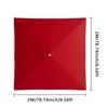 4 Ribs Patio Umbrella Cloth Without Stand 2x2M Parasol Umbrella Replacement Canopy Cover Outdoor Market Garden Cafe Sunshade