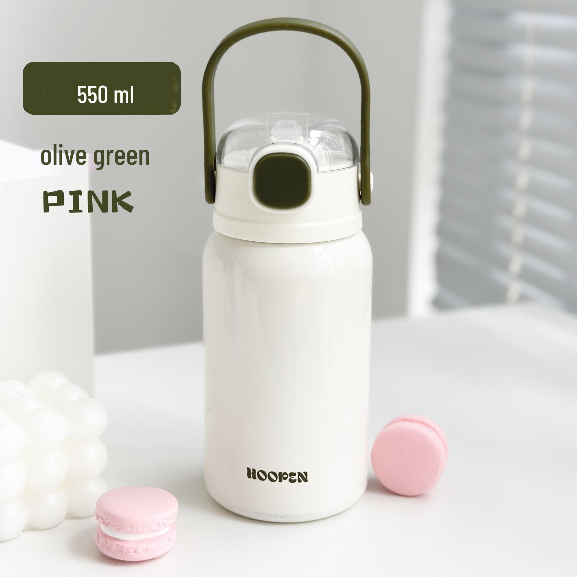 Portable 316 Stainless Steel Insulated Water Cup with Straw - Large Capacity, Sleek Design 500ml
