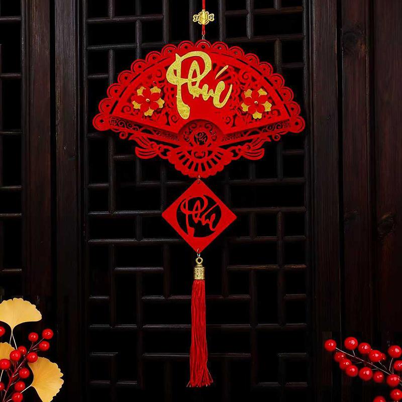 Vietnamese Year Hanging Pendants With Tassel Window Door Party Hanging Ornament 2026 Spring Festival Home Decor Accessories