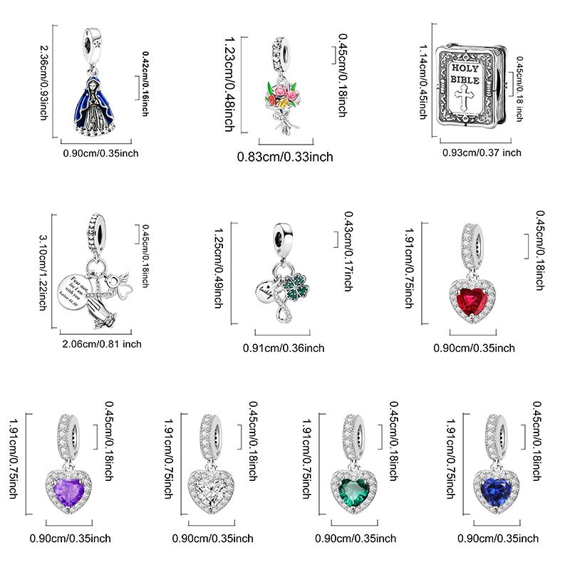 Copper Cross Angel Bible Series Charms Bead Diy Bracelet Necklace Making Gift Of High Quality Fine Jewelry