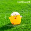 Cartoon Niedliche Nachtleuchtende Gelbe Küken Ornamente Kreative Harzhandwerke Kreative Cartoon Tier Modell Dekoration Zubehör