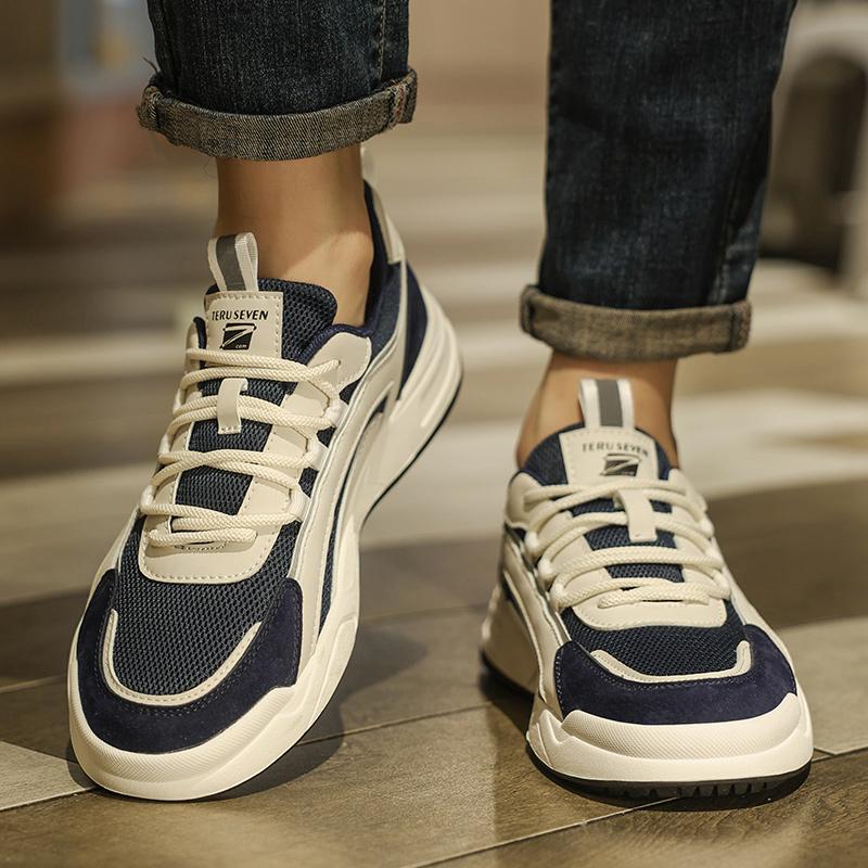 Autumn New Men's Board Shoes Skate Shoes, Casual Shoes Boost Shock Soft Soled Lightweight and Comfortable Simple Sneakers