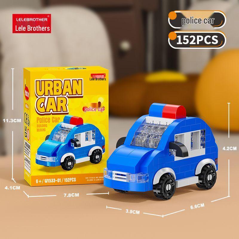 Educational Micro-Particle Building Blocks: Fire Truck, Airplane & Train Toys for Kids