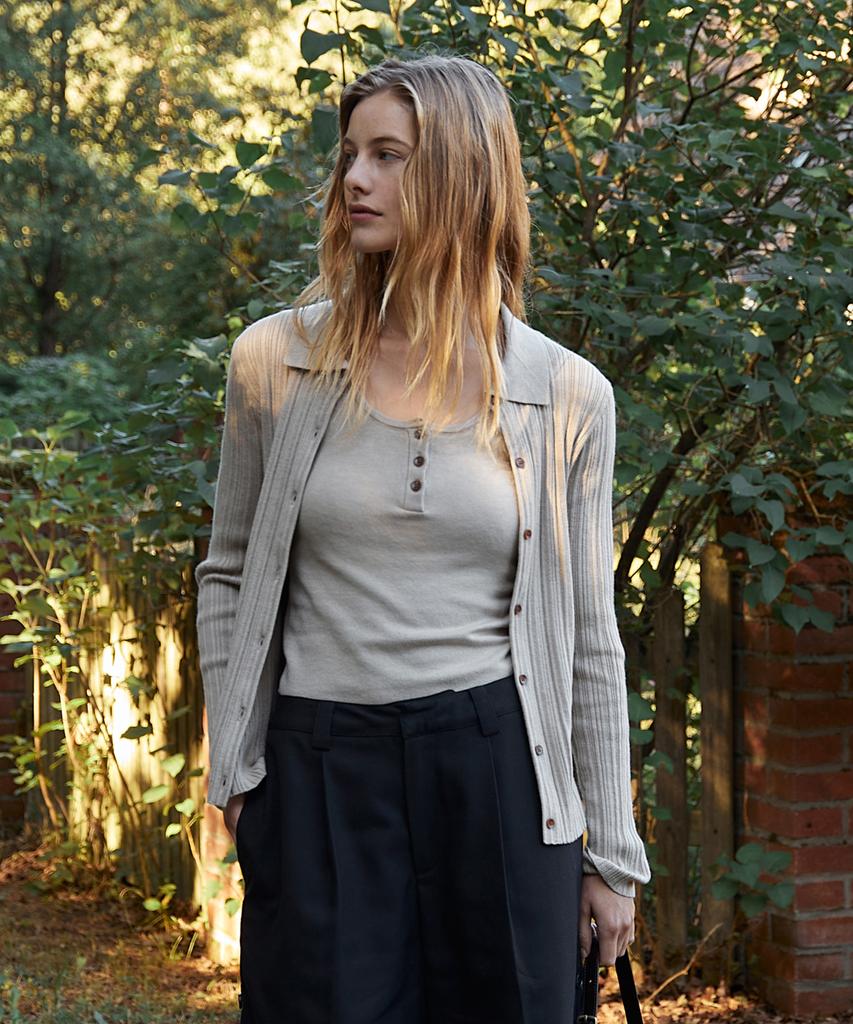 Folnua Foret Collar Cardigan Set (6Color)