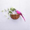 Realistic Parrot Figurine Garden Decoration Artificial Bird Ornament Feathered Craft for Indoor Outdoor Use Patio Yard Decor