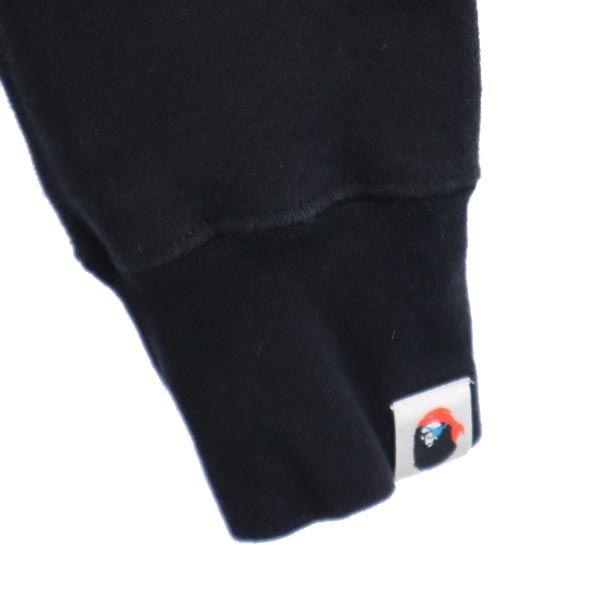 A BATHING APE PIRATE Long sleeve sweat trainer S black Men's Used