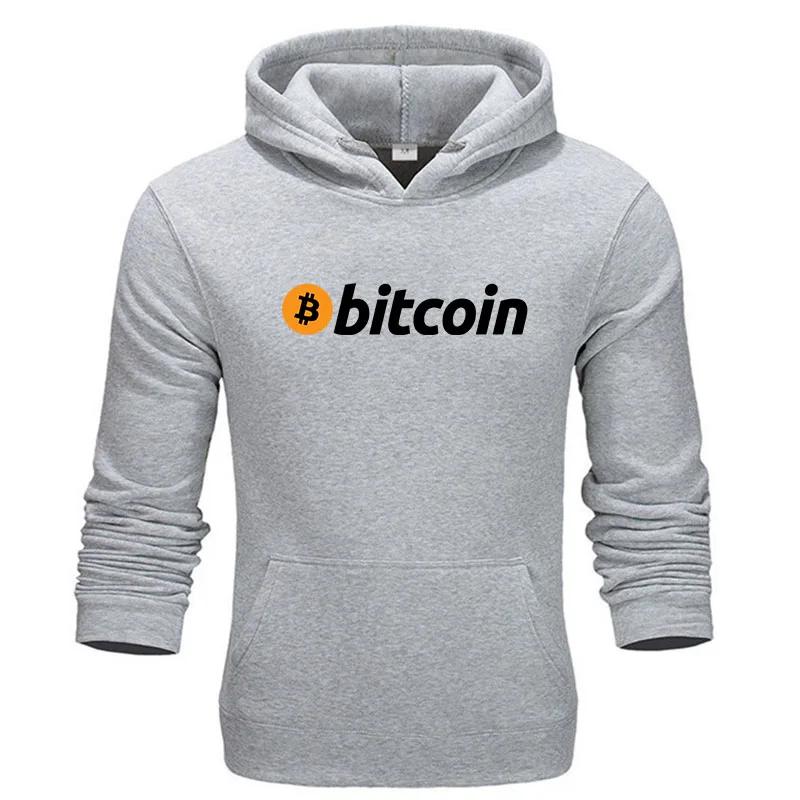 Men's Bitcoin Print Hoodie Hot Selling Casual Fashion Hoodie Unisex Retro Casual Sweatshirt Long Sleeve Pullover