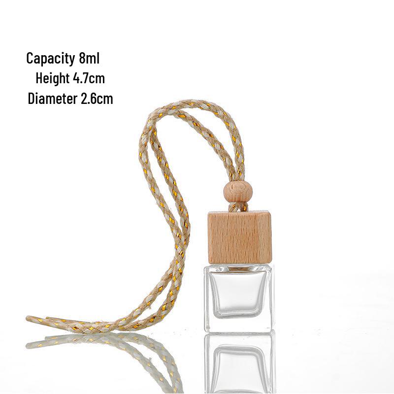 Compact Cross-Border Glass Car Aromatherapy Pendant Bottle for Essential Oils