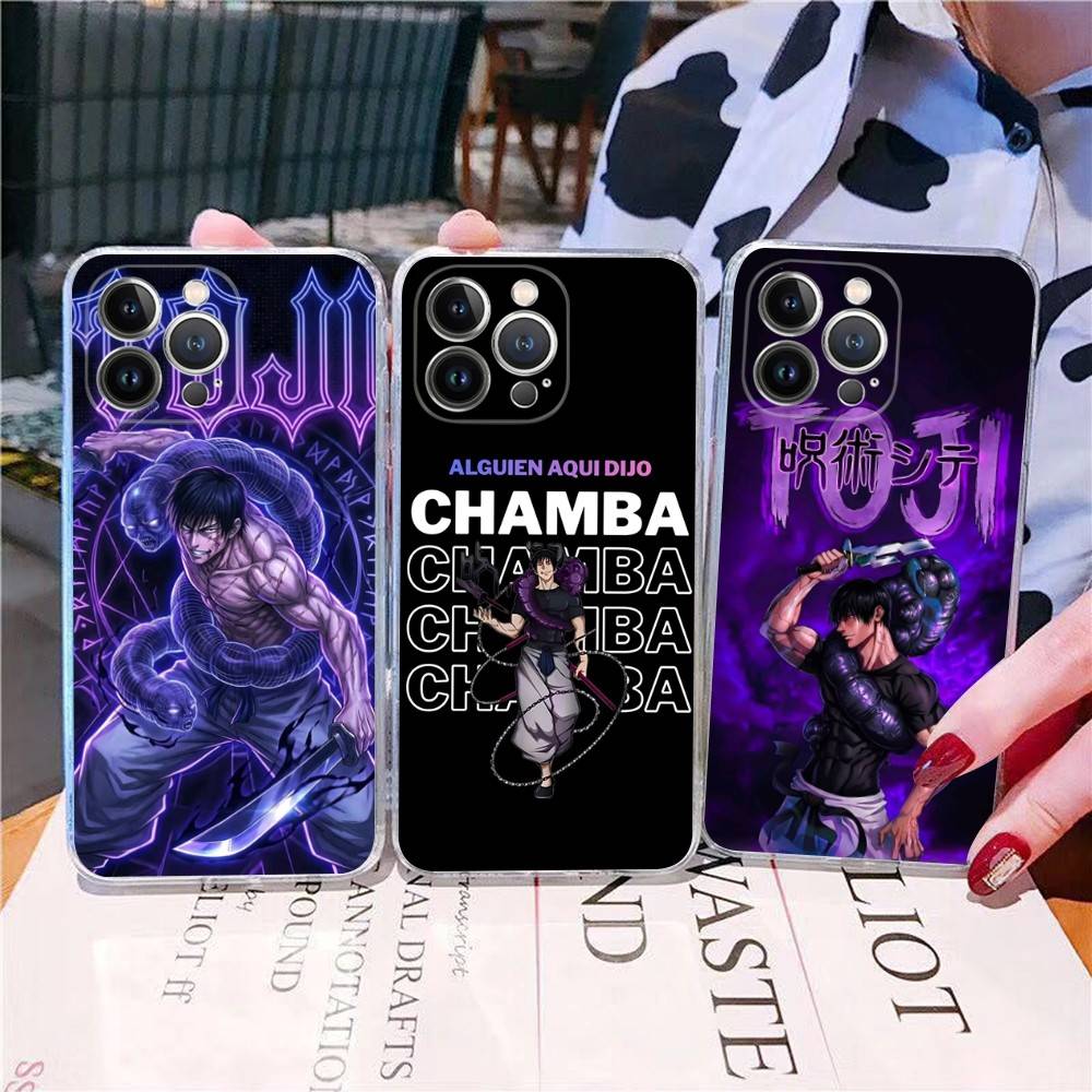 J-Jujutsu Toji Kaisen F-Fushiguro Per iPhone 17 16 16e 15 14 13 12 11 Pro Max Mini Plus Custodia per Telefono