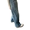 Printed Denim Jeans, Loose Fit, Versatile Wide-leg Pants
