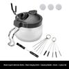 Airbrush Spray Gun Cleaning Kit: Includes Small Brush, Rinse Gun, Nozzle, and Four Ventilation Accessories for Auto Repair.