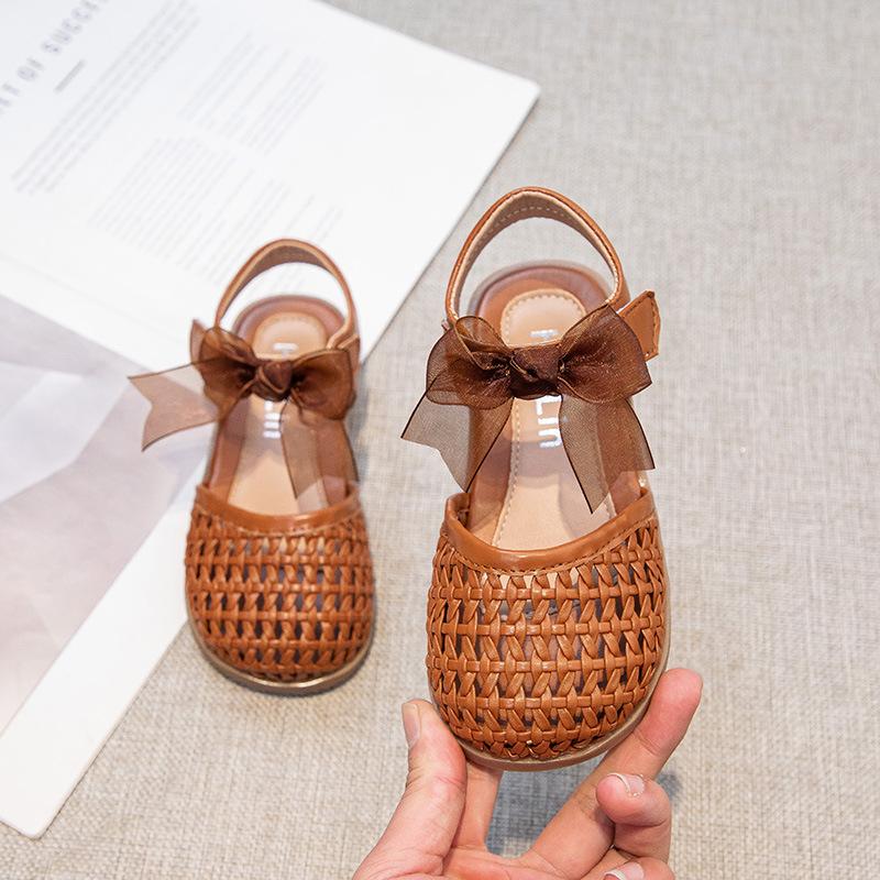 Open-toe Breathable Casual Shoes for Girls, Soft-soled Casual Shoes