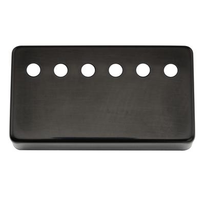 Musiclily Pro 10mm Pitch Nickel Silver Alloy Humbucker Pickup Covers for Imported Electric Guitars, Black