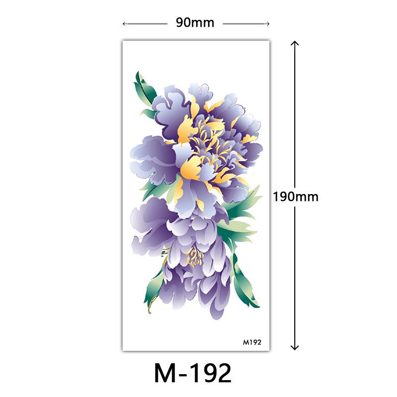 Wasserdichtes dreidimensionales Farbdruck-Tattoo-Sticker, Schmetterling Blume Tier Tattoo