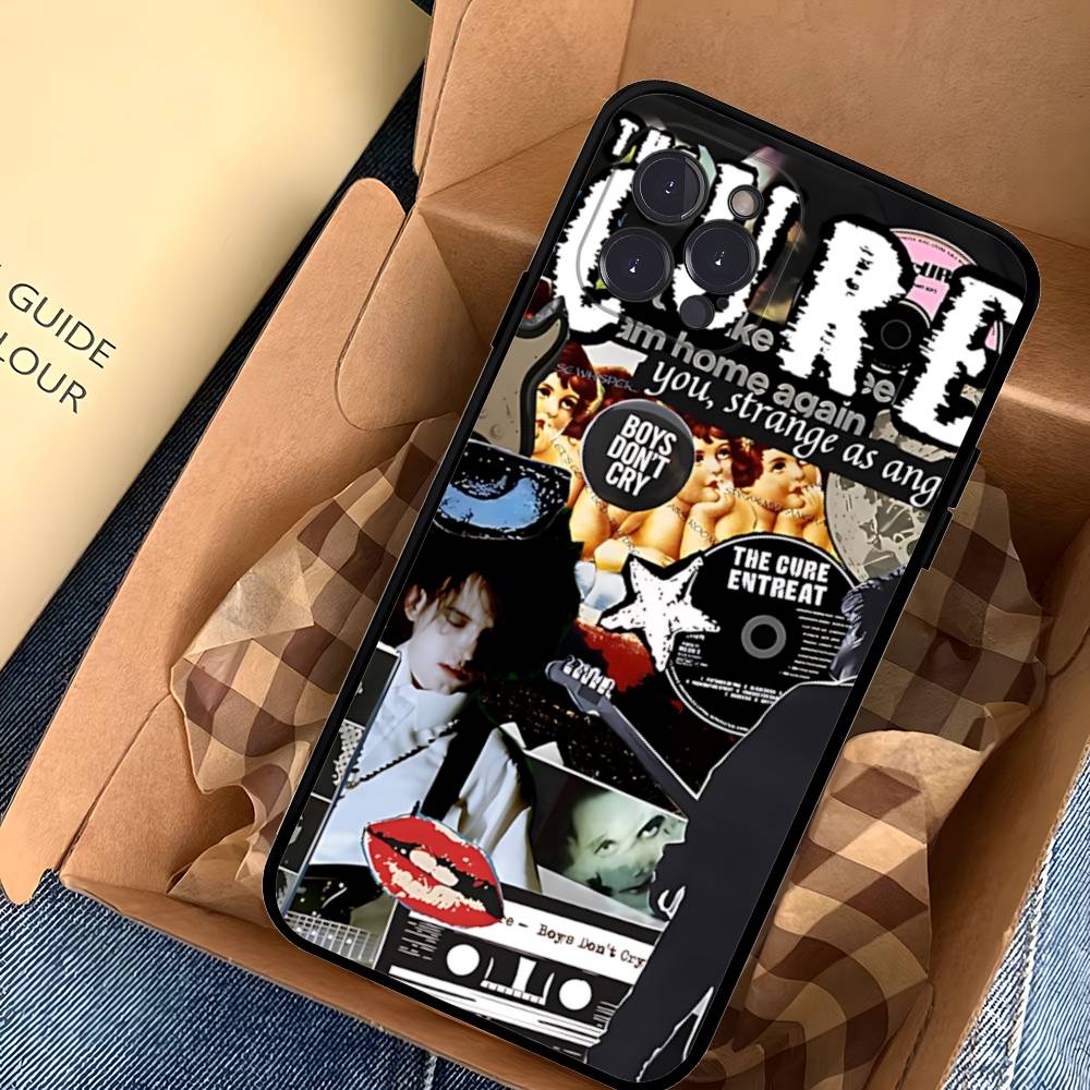 

Hot Classic Rock The C-CureS Band Phone Case For IPhone 17 16 15 14 13 12 11 Pro Max Plus Mini Silicone Black Cover iPhone 13