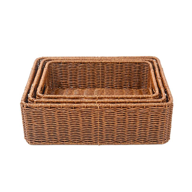 High-Quality Woven Rattan Storage Basket - Large, Simple Japanese Design for Home Organization