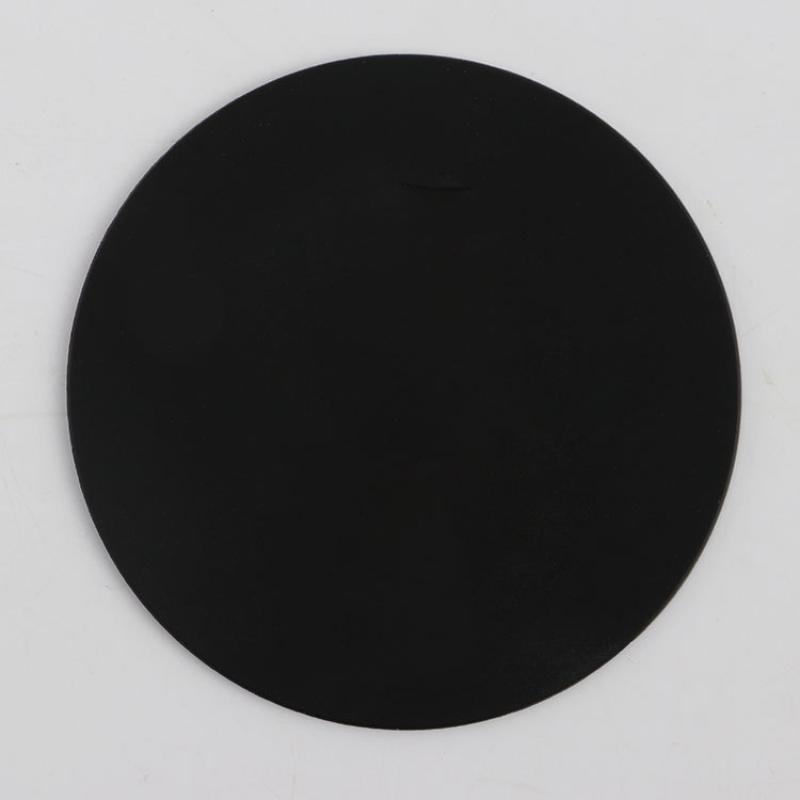 1Pcs Non Slip Round Silicone Drink Coasters Black Cup Coaster For Hot And Cold Beverages Drinks - Anti Stain And Heat Resistant