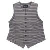 NUMBER (N)INE Men's Cashmere Blend Birds Vest, Gray, Size 3, S08-NJ018B, 08ss Best 3 GrayUsed