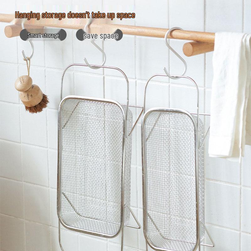 Stainless Steel Retractable Draining Basket for Kitchen Sink - Multi-functional Vegetable & Tableware Rack