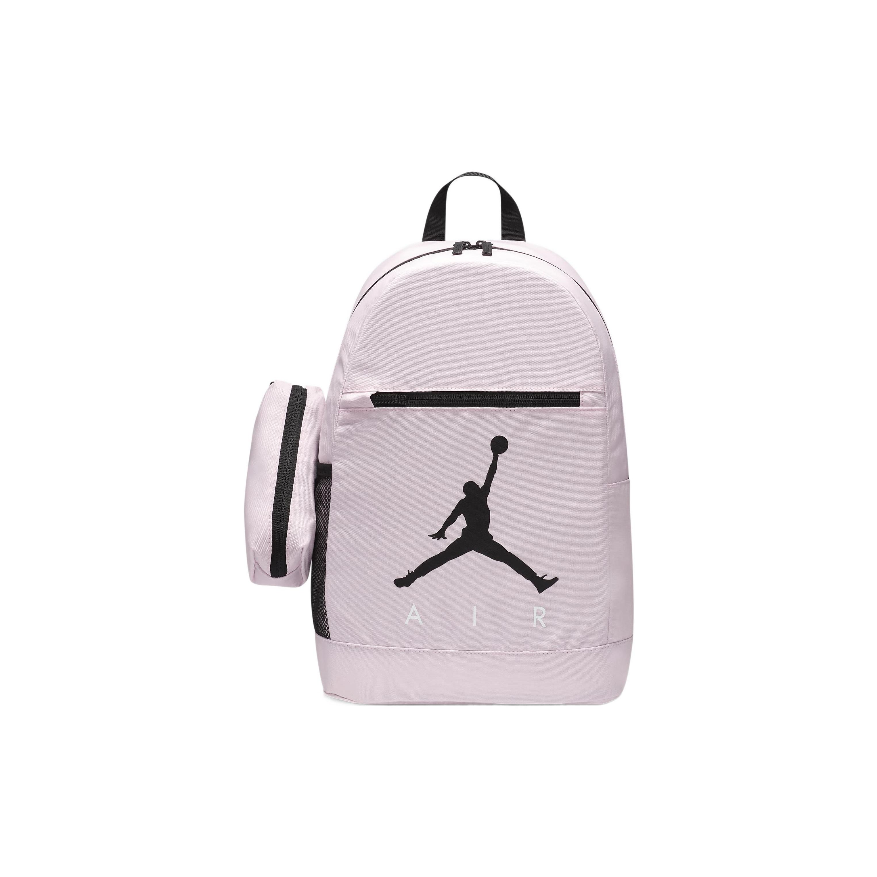 Jordan Air Logo Sports Leisure Polyester Backpack Large Size Unisex Backpack Pink 9A0503-A9Y One Size