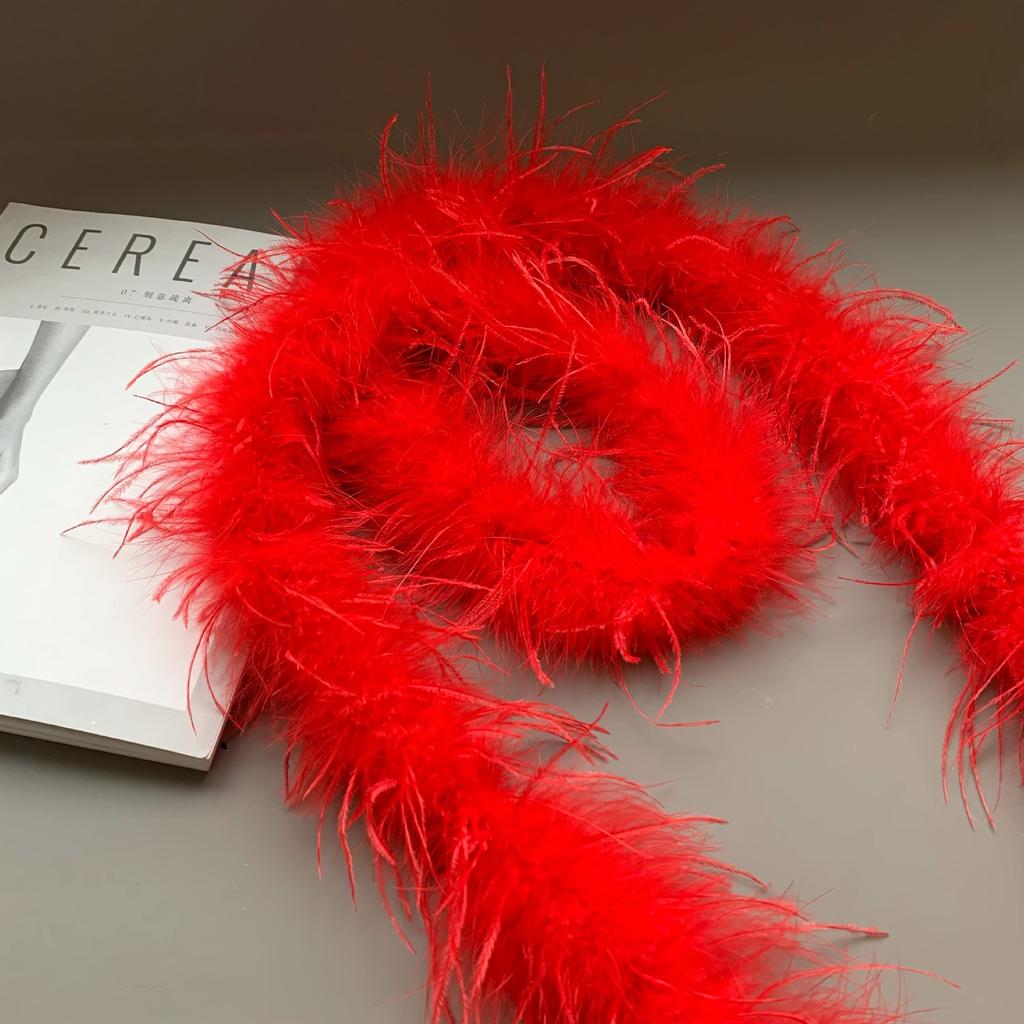 Colored Feather Strips, Ostrich Hair, Top Strips, Dance Costumes DIY Decorative Materials, Clothing Accessories
