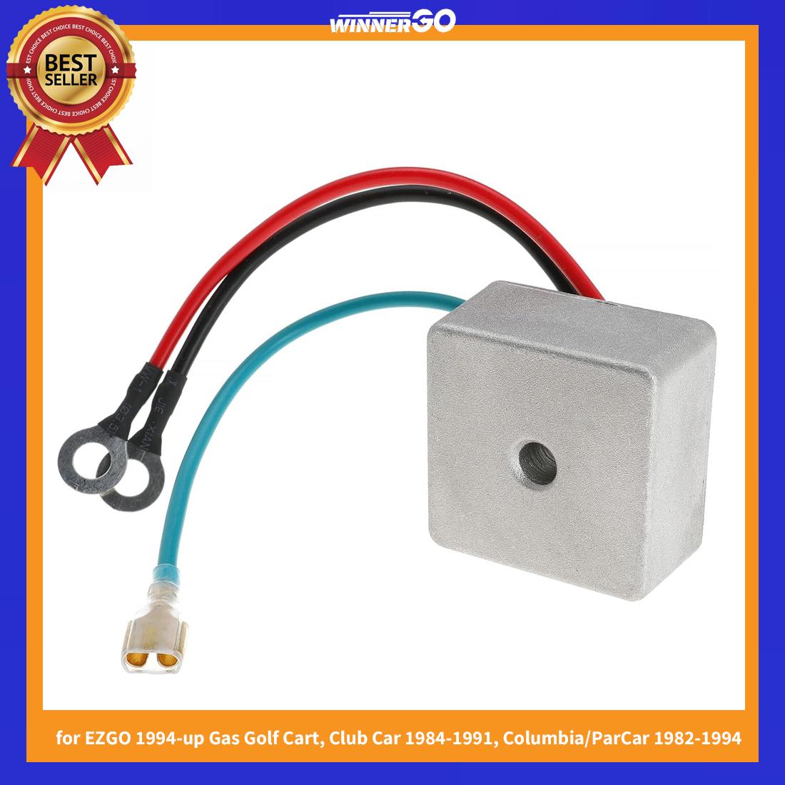 

Voltage Regulator Rectifier for EZGO TXT & RXV 1994-up Gas Golf Cart Club Car Columbia/ParCar 1982-1994 OEM 27739-G01 27739G01