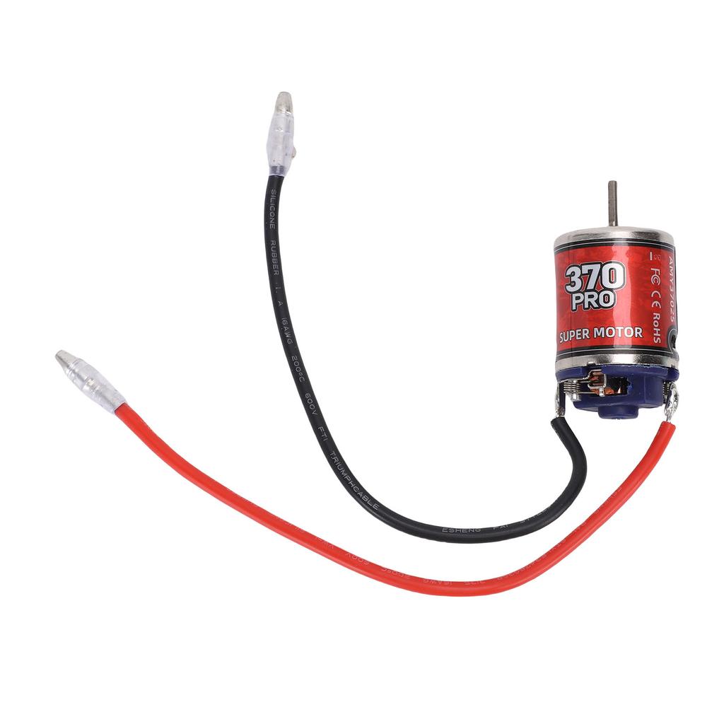 RC Brushed Motor Replacement for   Model Car Boat 370 25T 2.3mm D Shaft Stainless Steel Casing RC Motor