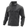 2026 Spring/Fall Men's Plus Velvet Lapel Slim Fit Solid Jacket - European Size