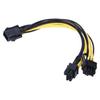 5Pcs Power Supply Cable 6Pin to Dual 8pin 6+2 GPU Graphics Connector Conversion Line