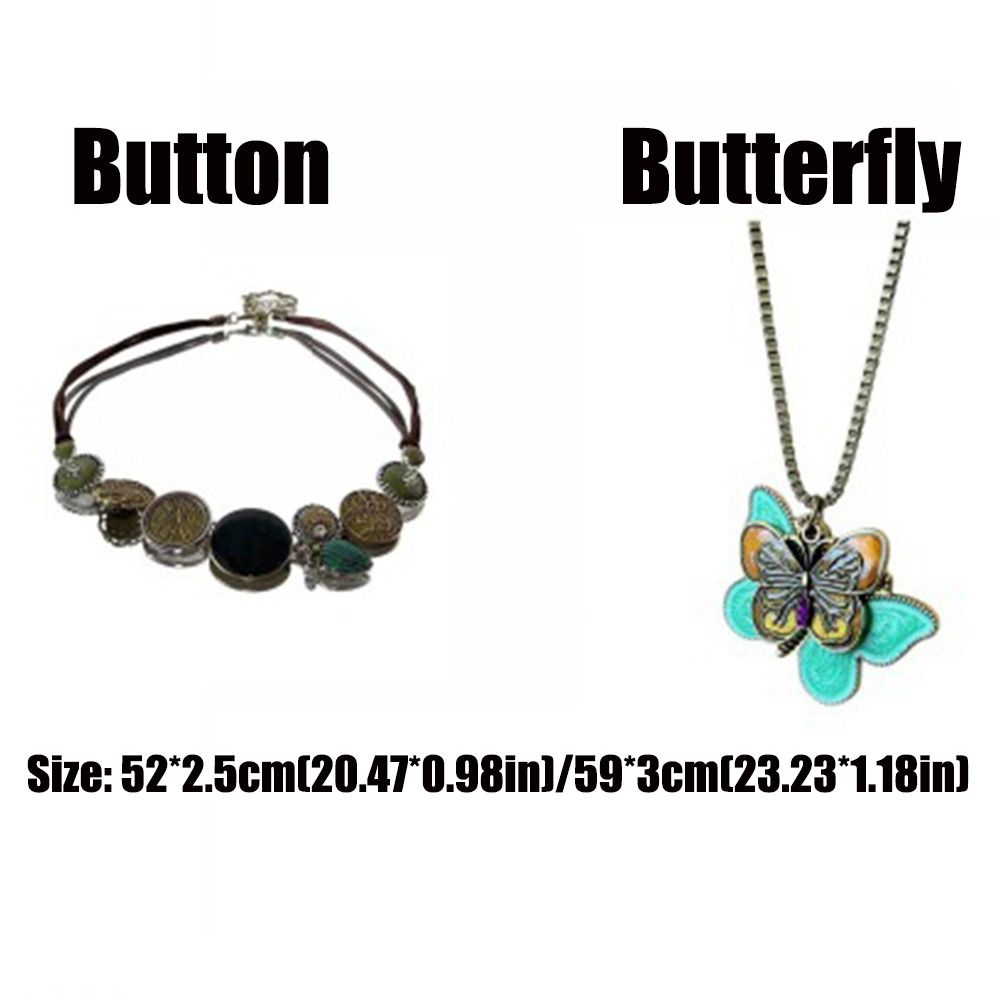 Colorful Vintage Necklace Green Chain Necklace New Choker  for Women