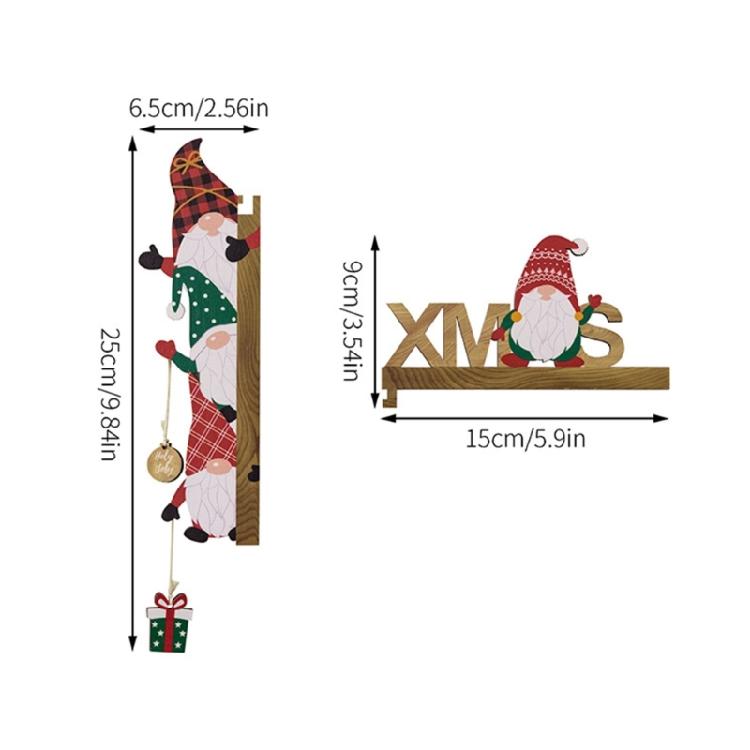 Festive Christmas Door Frame Decoration,Santa and Reindeer Designs Holiday Party