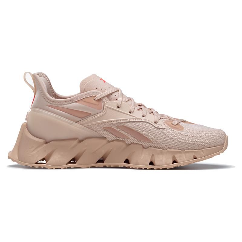 Reebok  Zig Kinetica 3 Soft Ecru Women Sneakers Tan Neon-Cherry HR1321