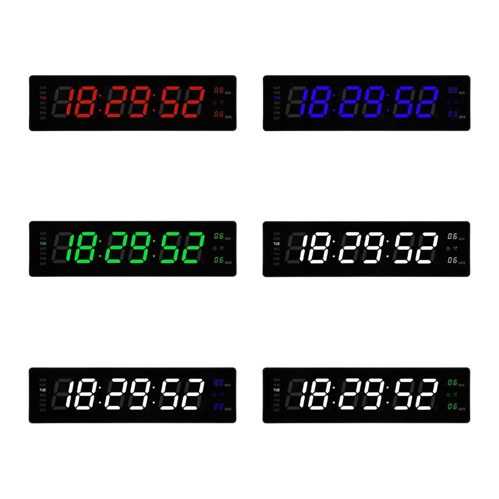 Wall Hanging Alarm Clock Dorm Farmhouse Studio Teens Dorm Led Digital Clock